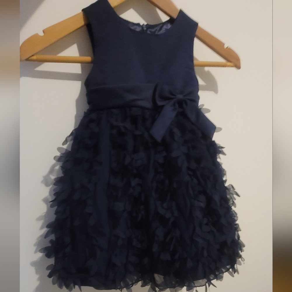 Couture Princess Navy Holiday Party Dress 2T
